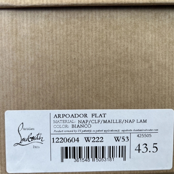 Christian Louboutin Arpoador Flat Sneakers Size 43.5 NEW - Picture 8 of 8